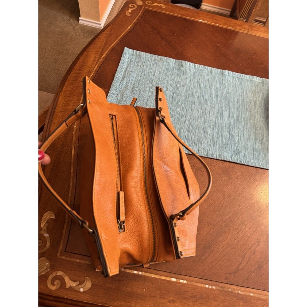 C & C California Leather Bag Satchel Crossbody Tote Womens Bag British Tan - Picture 11 of 16